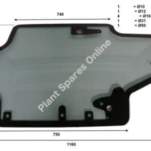 New Holland Skid Steer Front Glass 84344565