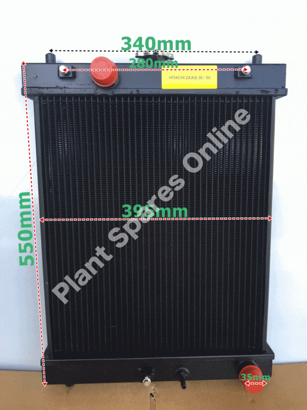 Hitachi Radiator ZX30 ZX50U 4434315 - Plant Spares Online